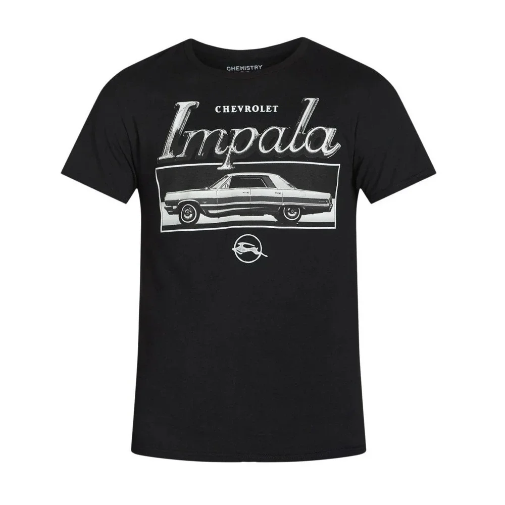 Chevrolet Impala Big Men's Graphic Tee Shirt, Size 2XL Black